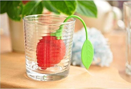 Viskey Creative Strawberry-shape Tea Ball Infuser, Pack of 2 N3
