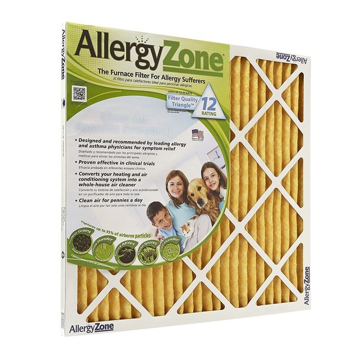 AllergyZone AZ20201 Air Filter for Allergy Sufferers, 20 x 20 x 1" free