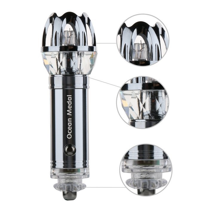 Ocean Medal Car Air Purifier Freshener Car Ionic Air Purifier Latest 2015 (Silver) N4