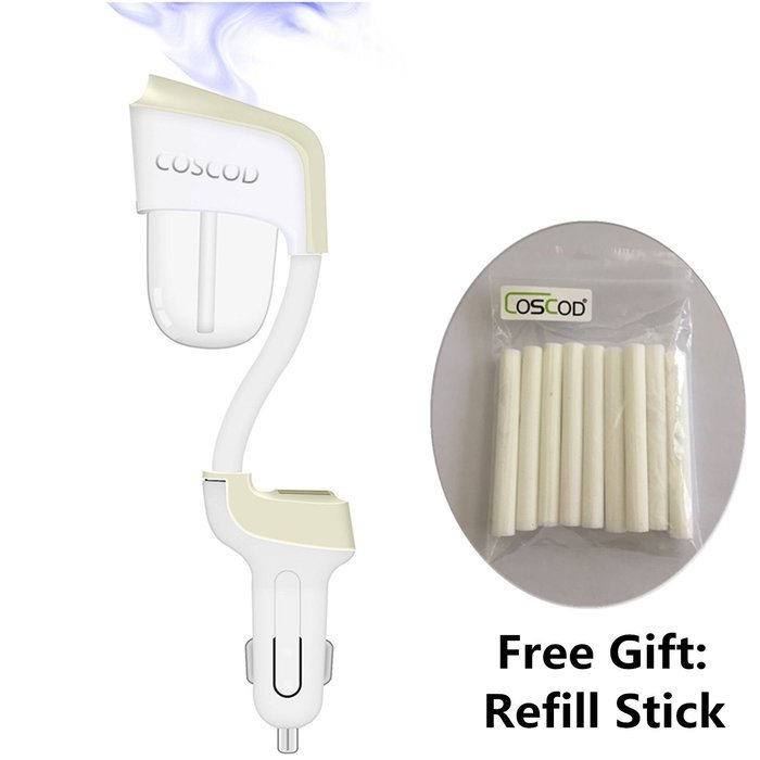 Car Diffuser Essential Oil, COSCOD Perfume Air Purifier Aromatherapy Humidifier Water Sprayer Ultrasonic Wave... N28