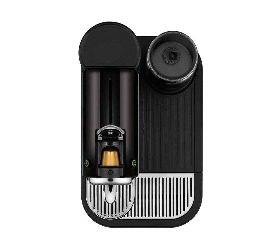 Nespresso D121-US4-BK-NE1 Espresso Maker with Aeroccino Milk Frother, Black N4