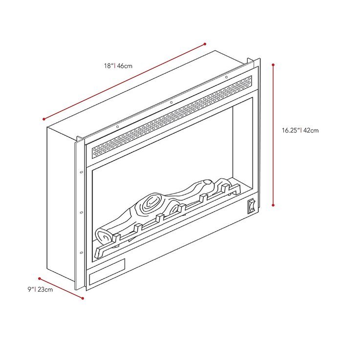 CorLiving E-0001-EPF Sonax Electric Fireplace N4
