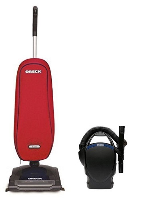 Oreck Axis Upright Lightweight Vacuum Cleaner - Red Power Bundle with ...