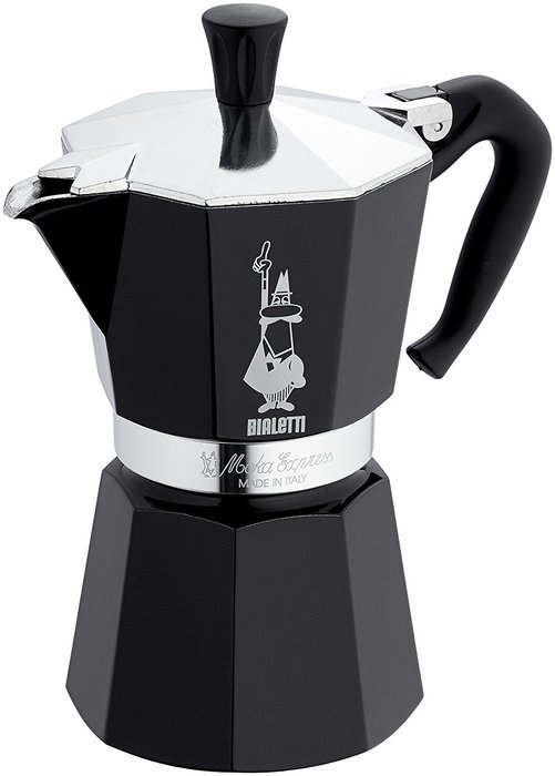 Bialetti: Moka Express 6-Cups BLACK lacquered [ Italian Import ]