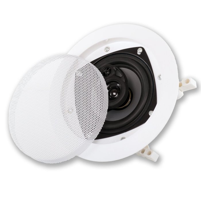 Acoustic Audio CS-IC43 200 Watt In Ceiling Speaker 3-Way Home Theater, White