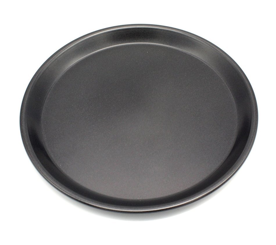 Duttek Aluminum Alloy Non Stick Round Pizza Pan Cake Mold Baking Pan (black) (8 inch)