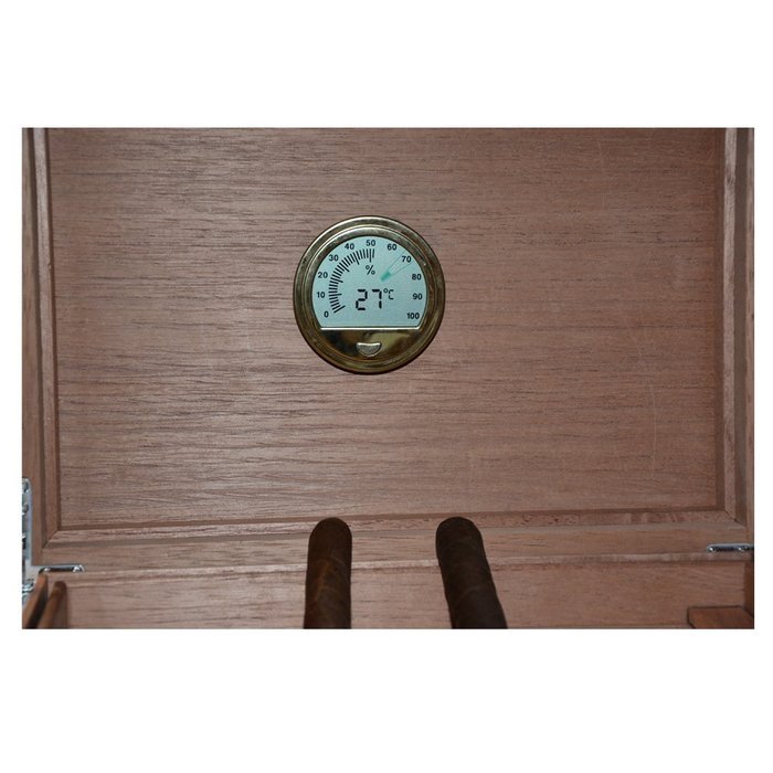 Volenx Round Digital Hygrometer for Humidor (Golden) N9