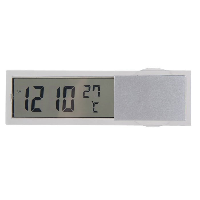 Awakingdemi Auto Car 2 in 1 Digital LCD Clock Thermometer with Suction Cup N2