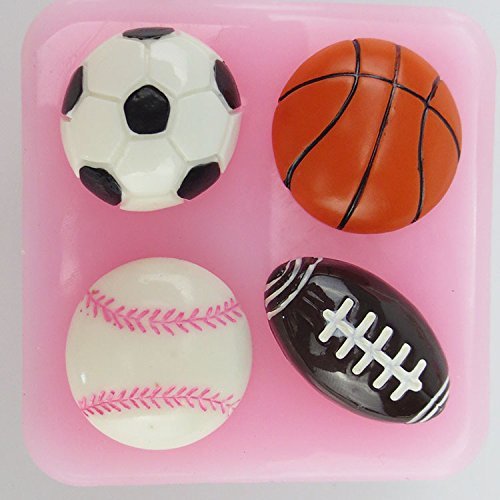Anyana Football Basketball Tennis Silicone Cake Fondant Chocolate Decorating Mold Tool Cake Decorating Pastry...
