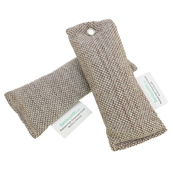 BambooMN - Bamboo Charcoal/Activated Carbon Air Purifying Bags/Freshening Odor Absober - Black - 4 Pairs (8 pcs... N7