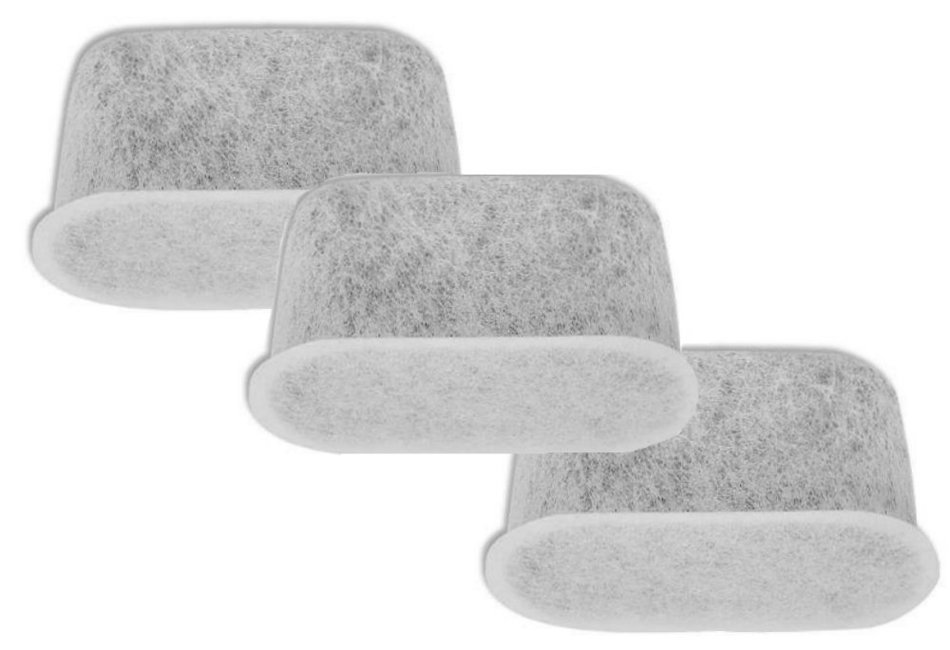 3 Generic Replacement Charcoal Water Filters for Cuisinart Coffee Maker Machine