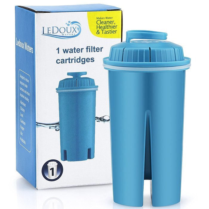 LeDoux Waters Water Filter 10-Cup Pitcher Advanced Replacement Filter Cartridge