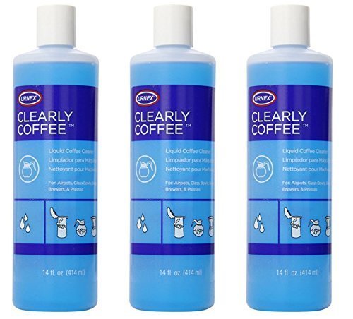Urnex Clearly Coffee Liquid Coffee Pot Cleaner 14 0z -3PACK by Urnex