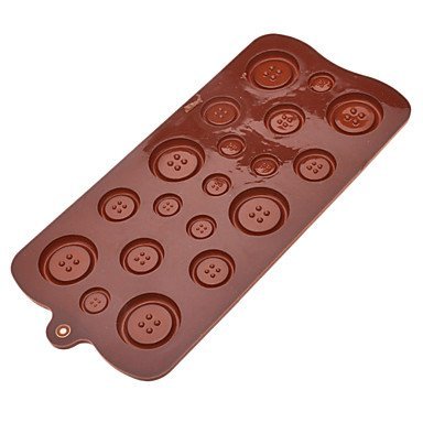 BTBALGIT Fastener Shaped Sugarcraft Silicone Mold for Candy/Cookie/Jelly/Chocolate