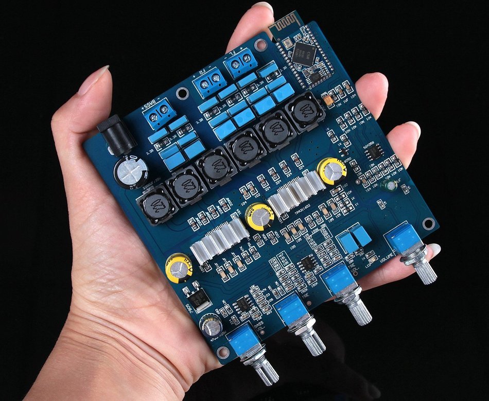 Douk Audio TPA3116 2.1 50WX2+100W+ Bluetooth Class D power amplifier Completed board New