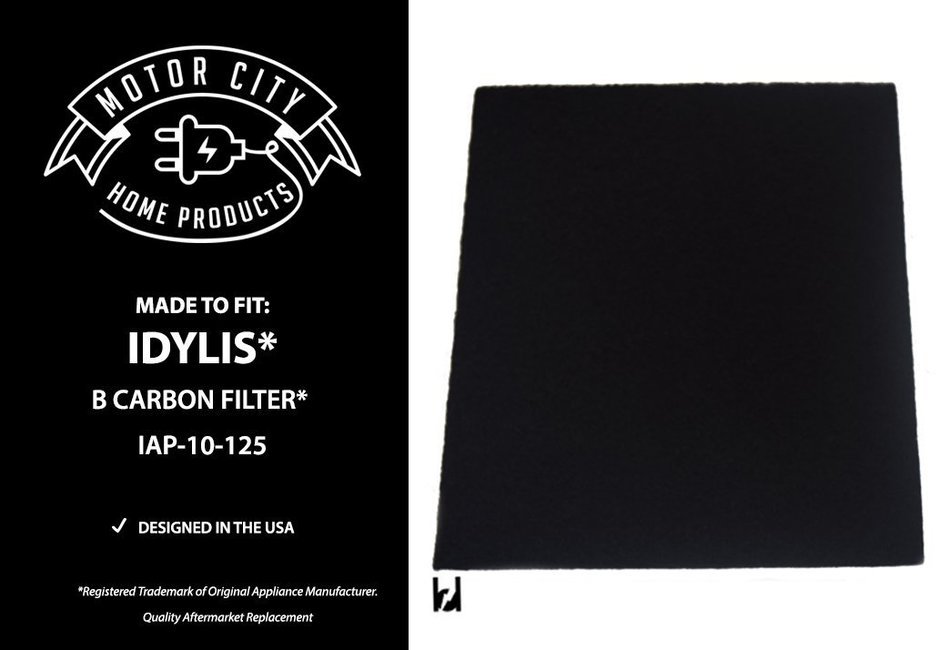 Idylis B Compatible Carbon Filter, Motor City Home Products Brand Replacement (1) N3