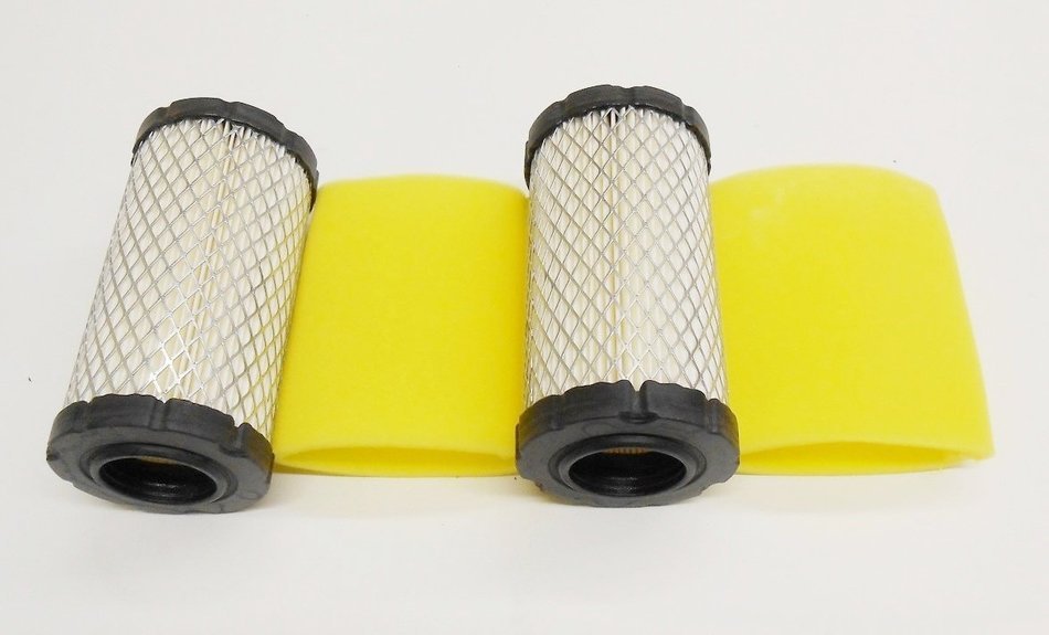 2 Air Filters Plus 2 Pre-Filters Replace Briggs & Stratton Air Filter 793569 Pre-Filter 793685. Also Same As John...