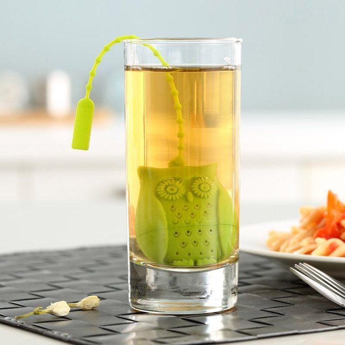 HK Goods - Loose Leaf Owl Tea infuser - Best Silicone strainer &ndash; Funny Tea Filters &ndash; Cute Tea Infuser Design &ndash;...