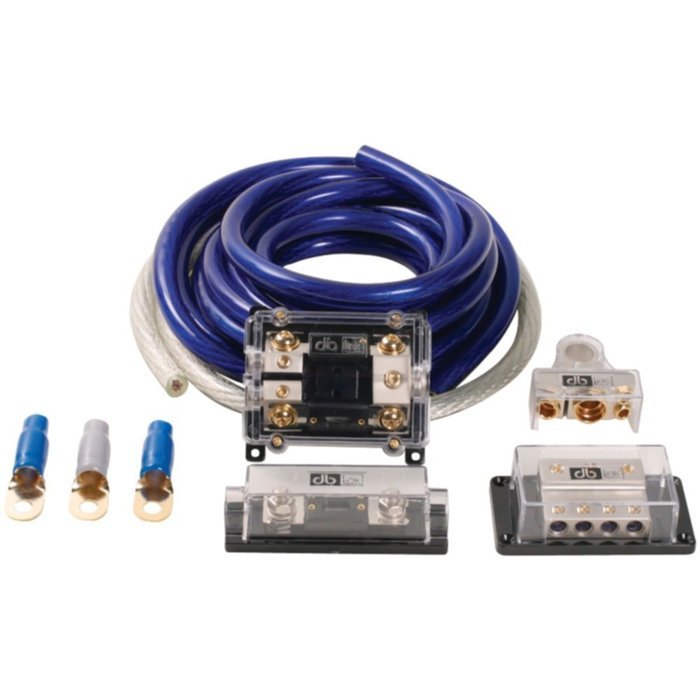 db Link CK0DZ Amp Installation Kit 0-Gauge Competition Series 4000W Blue/Silver Consumer Electronics