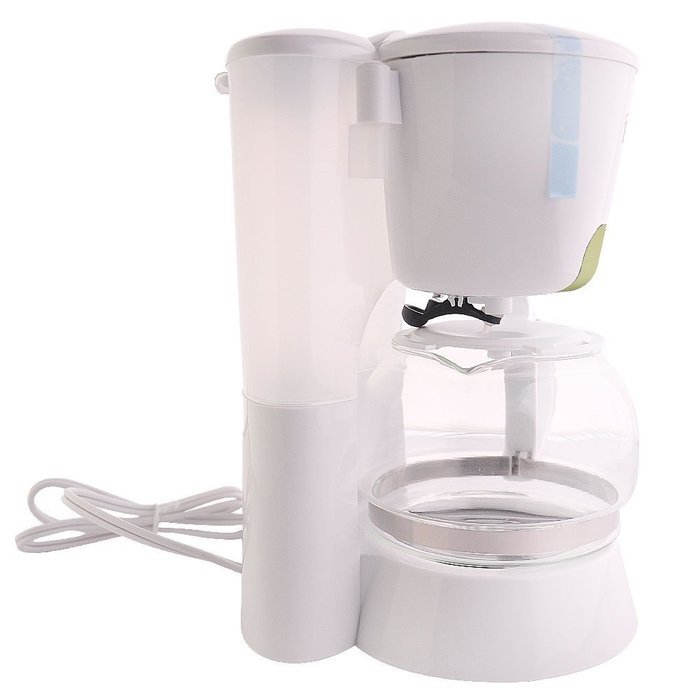 PHY Coffeemaker with Glass Carafe, Permanent Filter and Semi Transparent Water Tank (Orange) - 4-Cup/0.6L N3