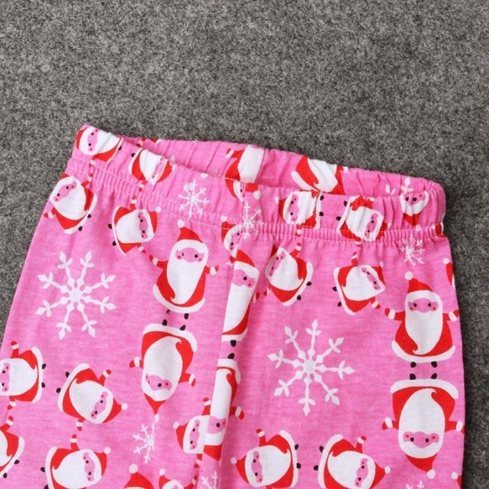 Sleepwear ,BeautyVan Baby Kid Outfit Clothes Christmas Santa Claus T-shirt Top+Long Pants Suit Set (2, Pink)