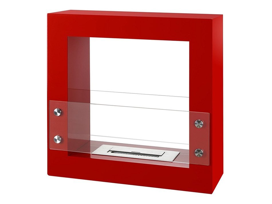 Ignis Tectum Mini White Freestanding Ventless Ethanol Fireplace N6