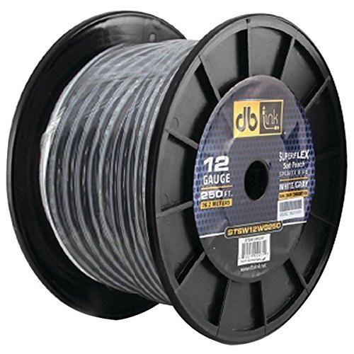 DB Link STSW10WG100 Superflex Series White/Gray Speaker Wire (10 Gauge, 100')