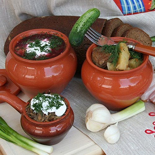 Stoneware Set of 6 Ramekins & 1 Oven Fork