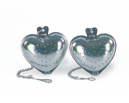 Fox Run 2-Piece Stainless Steel Heart Shape Tea Infuser