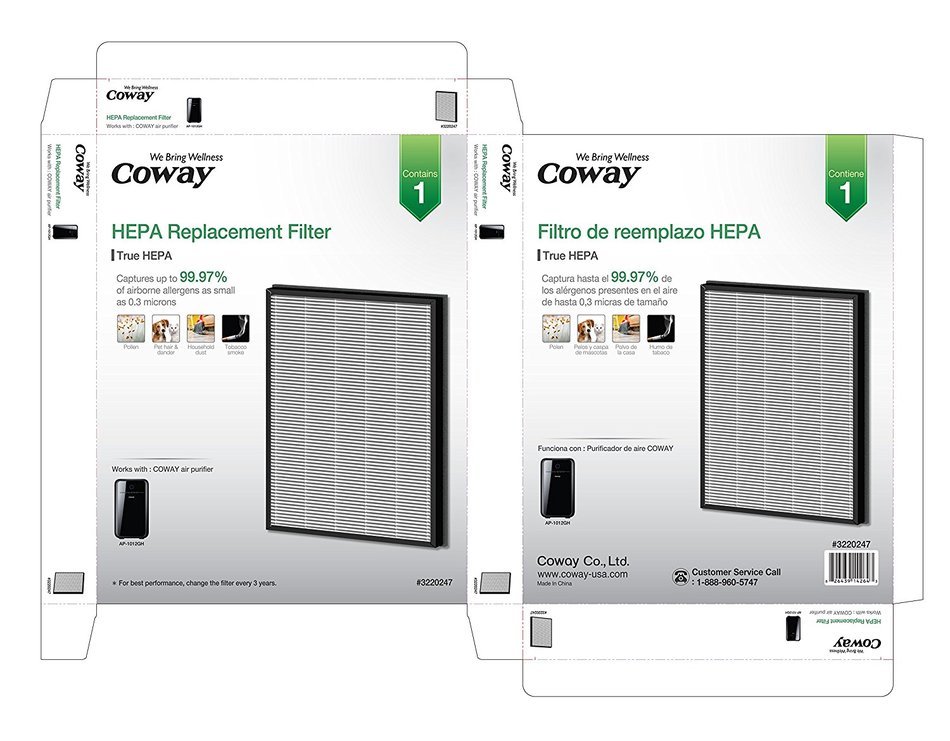 Coway AP-1012GH HEPA Filter N2