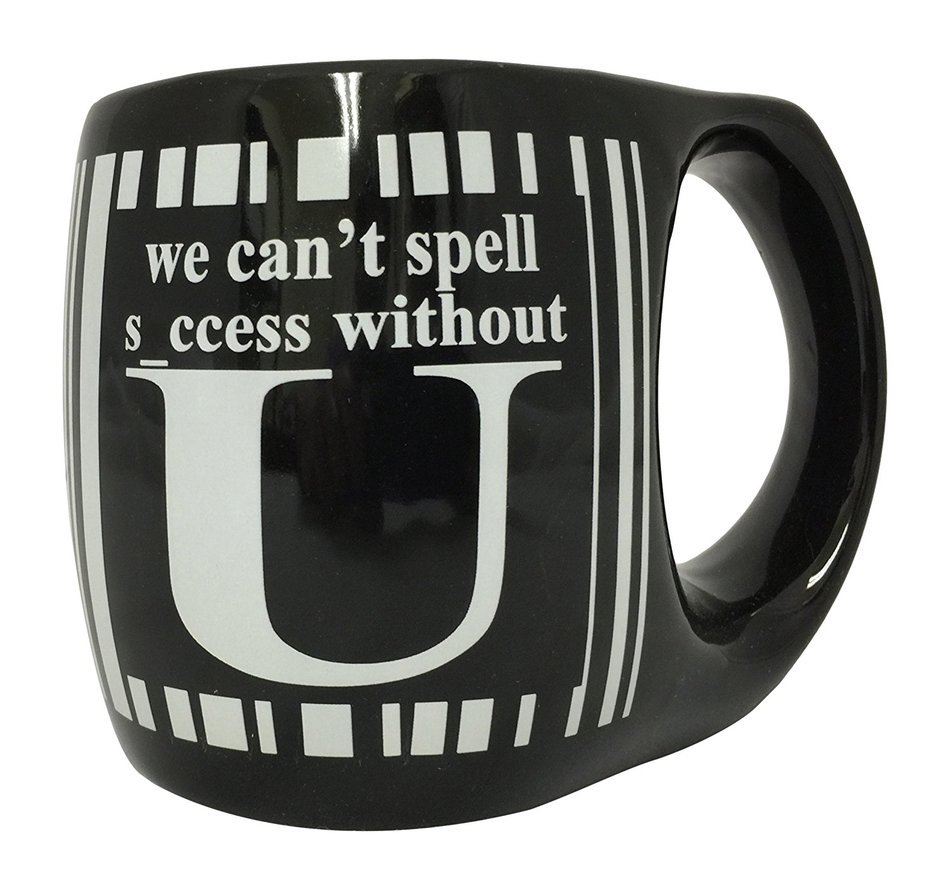 Creative Motion "We can't Spell Success without U" Mug, Black