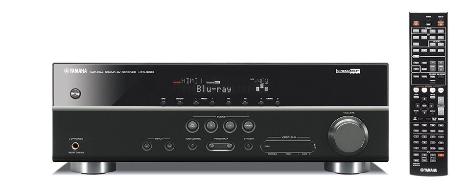 Yamaha HTR-3063BL 5.1- Channel 500 Watt AV Receiver (Discontinued by Manufacturer)