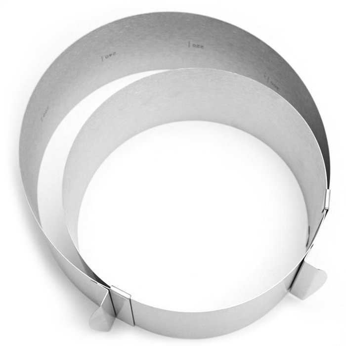 Adjustable Size( 6-12'')Cake Mold Mousse Setting Ring with Stainless Steel N2