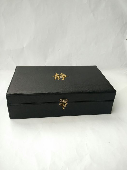 Serenity Tea Wooden and Leather Tea Box With 8 Equally Divided Compartments N7