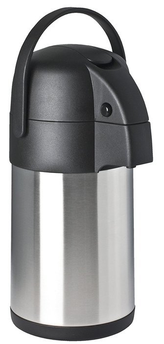 Focus Foodservice 908822LV Stainless Steel Vacuum Insulated Lever Airpot, 2.3-Quart