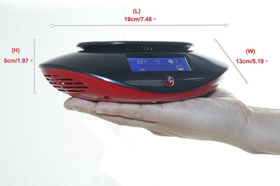 Chafon CF-20211 Intellectual Car Air Purifier Cleaner Freshener Ionize with Cigarette Adapter,HEPA Filter Removes... N2