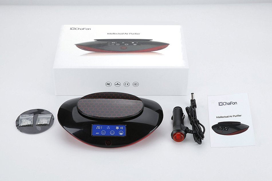 Chafon CF-20211 Intellectual Car Air Purifier Cleaner Freshener Ionize with Cigarette Adapter,HEPA Filter Removes... N3