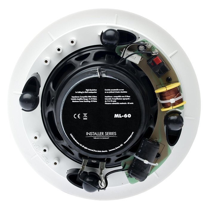 MartinLogan ML-60 Round In-Ceiling speaker, pair (Paintable White)