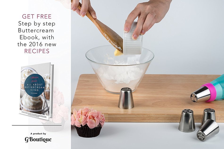 Russian piping tips set for icing nozzles pastry decoration-PREMIUM stainless steel 35 frosting flowers tip kit... N3