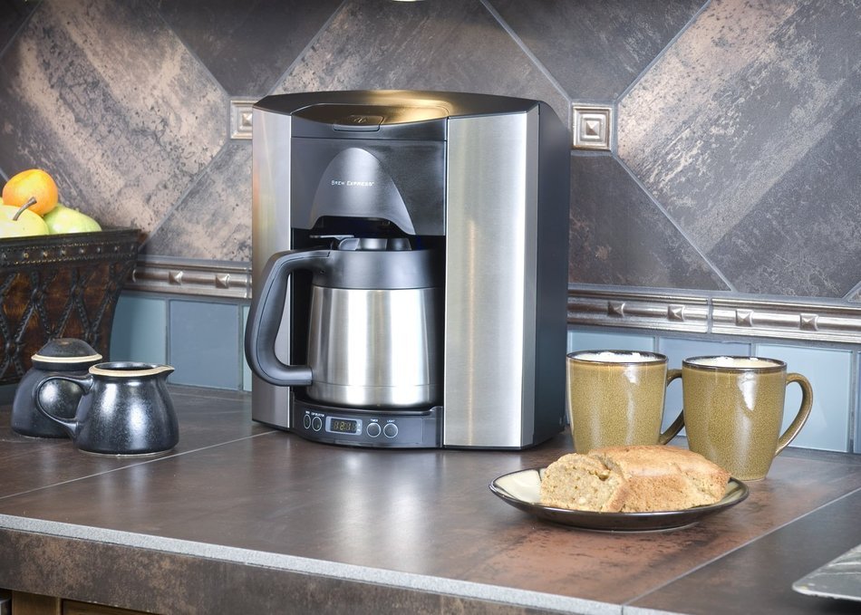 Brew Express BEC-110BS 10-Cup Countertop Coffee System, Stainless/Black N3