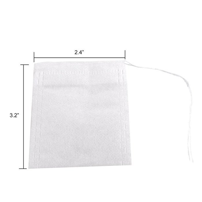 Tea Filter Bags, Unbleached 100% Natural Drawstring Empty tea bags for Loose, Herbal, Green & Weight Loss Tea...
