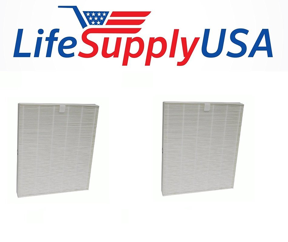 2 Pack HEPA Air Purifier Filter Fits Oreck AirInstinct 75, 100, 150 & 200 Designed & Engineered by LifeSupplyUSA
