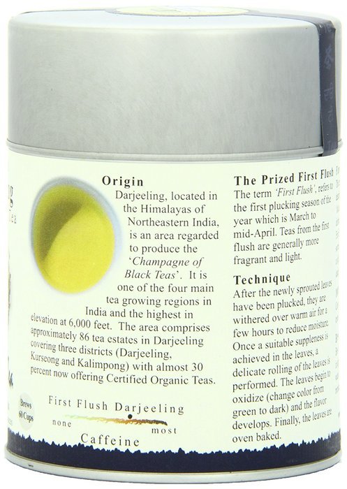 The Tao of Tea, First Flush Darjeeling Black Tea, Loose Leaf, 3.5 Ounce Tin N7