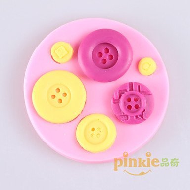 Y&XL&H Button Fondant Cake Chocolate Silicone Molds,Decoration Tools Bakeware
