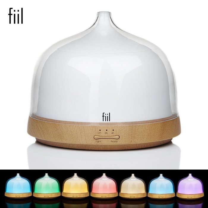 FIIL Ultrasonic Cool Mist Humidifier ,200ml Aromatherapy Essential Oil Diffuser with 7 Color LED Lights and Waterless... N3