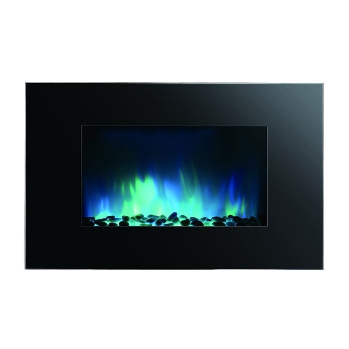 Clevr 750-1500W Adjustable 36" Electric WallMount Fireplace Heater Flat Colors N3