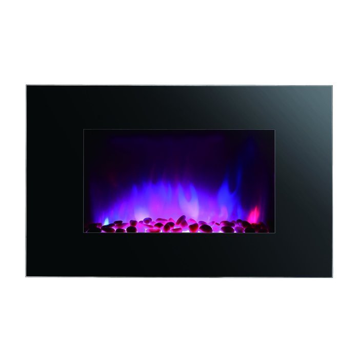 Clevr 750-1500W Adjustable 36" Electric WallMount Fireplace Heater Flat Colors N4