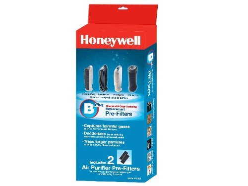 3 X Honeywell Odor-Reducing Air Purifier Replacement Pre-Filter 2 Pack, HRF-B2 /Filter (B)