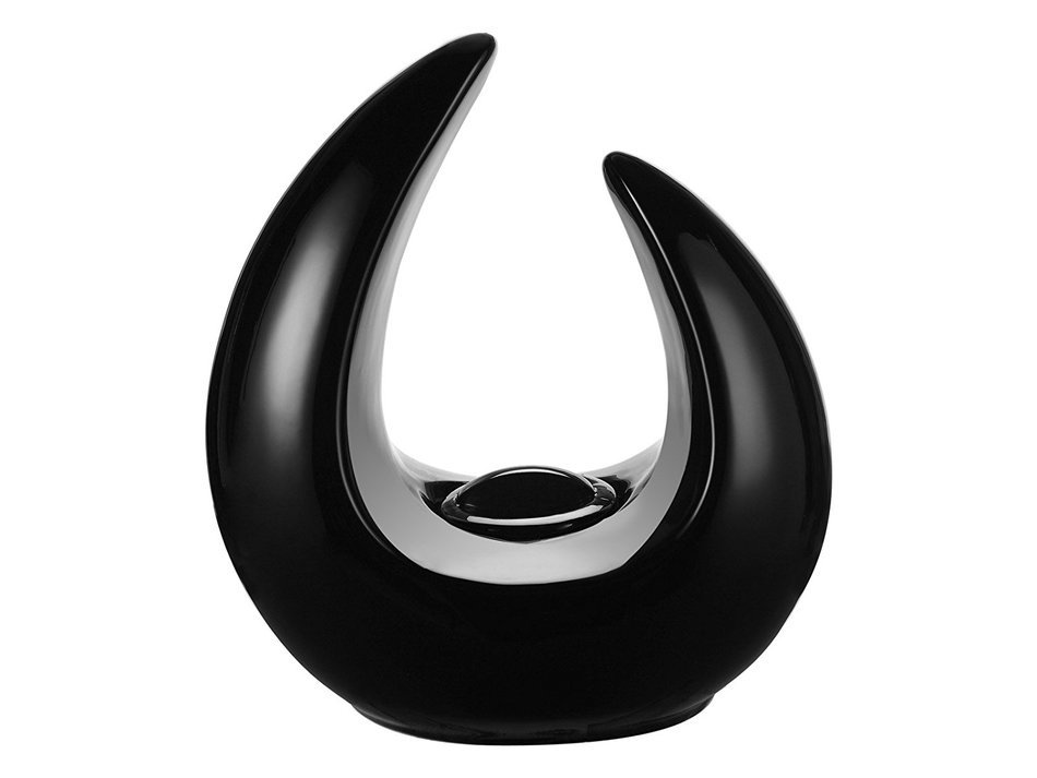 Ignis Mika Black Ceramic Tabletop Ventless Ethanol Fireplace N5