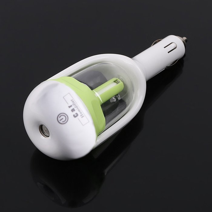 Mini Car Air Humidifier Diffuser Essential Oil Ultrasonic Aroma Mist Purifier (Blue) N16